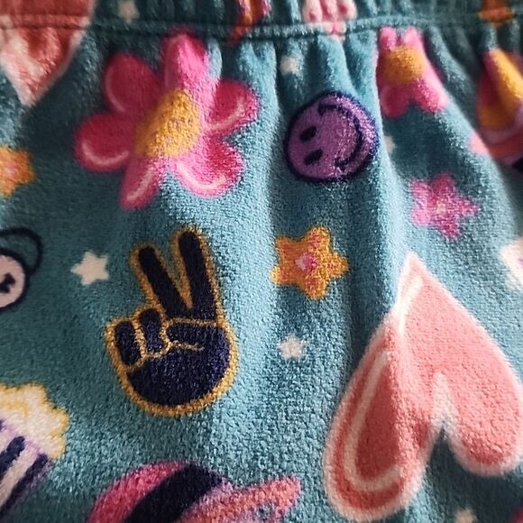 Wonder Nation Girls Long Sleeve Top and Wide Leg Pant Pajama Set, 2-Piece, SizeM - Picture 6 of 7